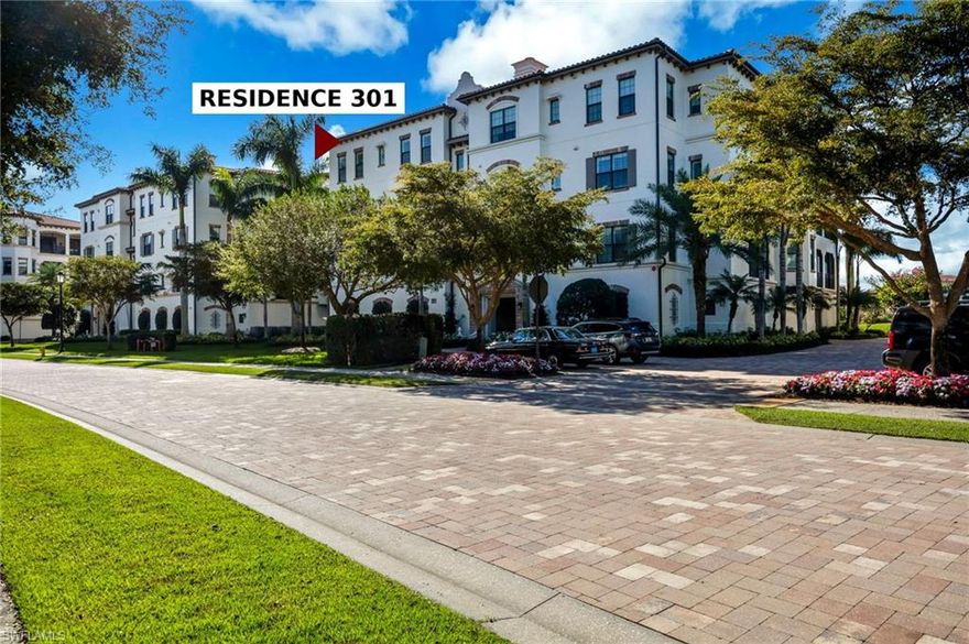 Welcome to this rare offering of a top-floor premier location penthouse unit overlooking the 4th green and with expansive views of the 1st through the 4th golf holes in the sought after Carrara community at Talis Park.

This stunning residence offers 3 bedrooms plus a den, 3.5 baths, and a light-filled end-unit layout designed for both everyday living and entertaining. The open-concept floor plan features expansive living and dining areas that flow seamlessly to a generous screened lanai with beautiful golf course and water views.

The kitchen is well-appointed with quality cabinetry, stone countertops, and stainless steel appliances, all connected to the main living space. The primary suite is a true retreat with a spa-like bath, dual vanities, soaking tub, and separate shower. Each guest bedroom includes its own en-suite bath, while the den offers flexibility for a home office or additional living area.

Additional highlights include high ceilings, impact-resistant windows and doors, and a private elevator with direct access to the residence. This home has been meticulously maintained and enhanced with tasteful designer upgrades, updated lighting, and furnishings. A rare bonus includes two side-by-side premium parking spaces and a private oversized customized storage unit.

Residents of Talis Park enjoy a vibrant, amenity-rich lifestyle with championship golf, multiple dining venues, fitness and wellness facilities, tennis, pickleball, and a resort-style pool, all just minutes from Naples beaches, shopping, and dining.

Live above it all in this exceptional light-filled residence offering privacy, views, and an elevated lifestyle.