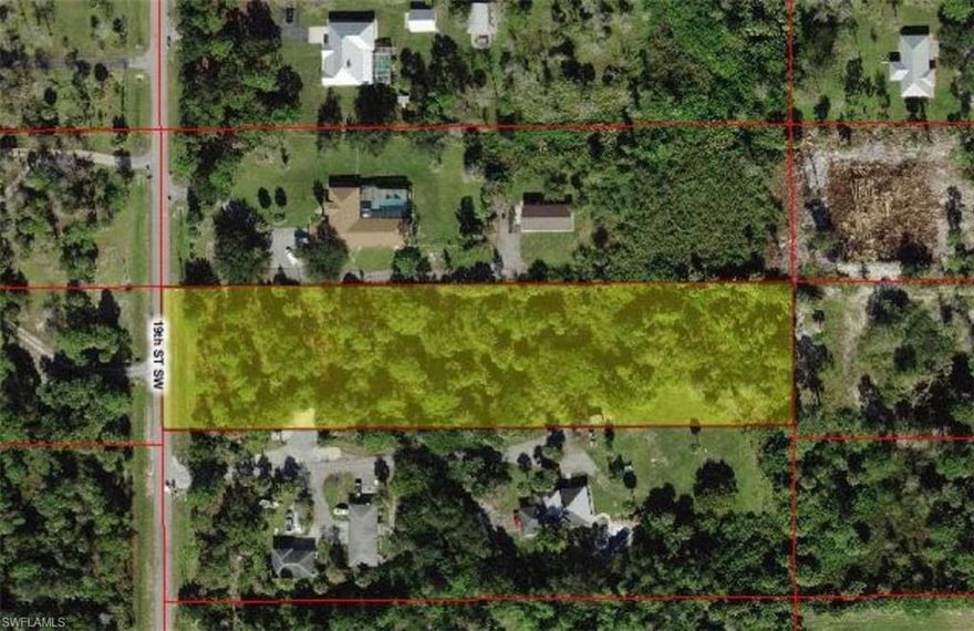 Excellent location to build your dream home off of Golden Gate Boulevard! This lot is over two acres, with plenty of exposure and mature trees bordering the lot perimeter. Located near end of the street and close to main Golden Gate canal, prepare to be immersed in Southwest Florida's "outback". This location offers proximity to schools, shopping, and your everyday business commute without the noise and traffic of east and central Naples.