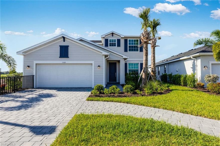 13281 Turnleaf Blvd, Punta Gorda, FL 33955 – LAST Amalfi Available in Turnleaf! Step into brand-new luxury with this never-lived-in Amalfi floor plan by Lennar Homes, complete with a private pool and spa and thoughtfully designed for today’s lifestyle.

Discover 2,529 square feet of living space in this spacious two-story home featuring an open-concept layout that seamlessly combines a stylish kitchen—complete with designer cabinetry, quartz countertops, and stainless steel appliances—with a breakfast nook and expansive Great Room, offering access to a private lanai. The first floor also includes a formal dining room and a secondary bedroom ideal for guests or flexible use.

Upstairs, you’ll find three additional bedrooms, including a luxurious owner’s suite with an oversized walk-in shower and ceramic tile surround, plus a versatile bonus room perfect for a home office, media room, or play space.

Additional features include a 2-car garage with hurricane-rated door, impact windows, keyless entry, whole-home smart technology, and energy-efficient construction.

Located in the Turnleaf community in Punta Gorda, residents enjoy proximity to boating, dining, and historic downtown. Community amenities include a clubhouse, fitness center, resort-style pool, playground, pickleball courts, bocce ball, dog park, picnic areas, sport courts, and scenic walking trails.