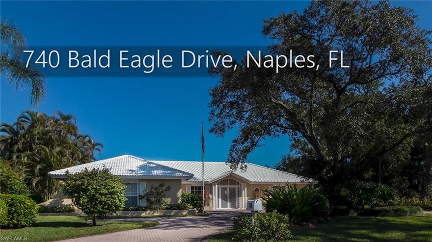 A MUST SEE INVESTOR OPPORTUNITY!!! This large 2,871 sq foot ranch style home is a perfect canvas for someone to renovate and make their own. Amazing long lake views from almost every room! Light and bright with bay windows and glass french doors everywhere.  The home is situated perfectly on an oversized lot with mature landscaping, huge oak trees, and a generous paver driveway.  Entertain your guests while cooking in the spacious kitchen, then relax in the large family room by the fireplace or enjoy the views of the lake with a fountain from the large screened-in lanai. The possibilities are endless. Located in the heart of Naples in an amazing tennis community. Close to shopping, dining, and Naples' world famous beaches. Priced to sell.  This one won't last long!