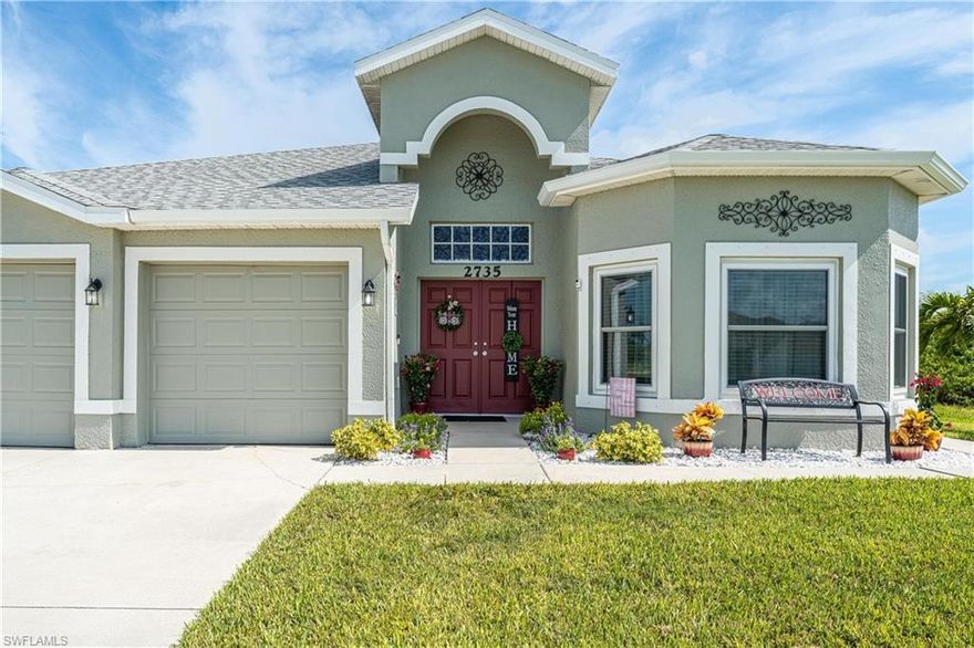 Improved Price as Sellers are MOTIVATED to sell so bring your offer!. Home received minor damages during Hurricane Ian. Insurance claim was made, repairs done, and claims are all closed. This exquisite 4 bedroom 3 bath updated pool home is nestled on the beautiful Balder Canal in NW Cape Coral. Offering a separate dining room, living room, eat in kitchen, and family room there is no shortage of space in this home. Updates, all within the last few years, include a new roof, impact windows and doors, a "Key West Style" plunge pool (6'W x 21'L x 4D'), the pool cage, A/C, a house salt water system, Under sink kitchen R/O System, and flooring throughout. This home has been lovingly cared for and it shows! The Balder canal offers hours of boating, fishing, and amazing wildlife. Situated near Burnt Store Rd, the Pine Island Rd Commercial District, and Mat-la-Che means you'll have no shortage of choices for eateries, entertainment, and shopping. All the work has been done so all you have to do is settle in and enjoy your place in paradise.