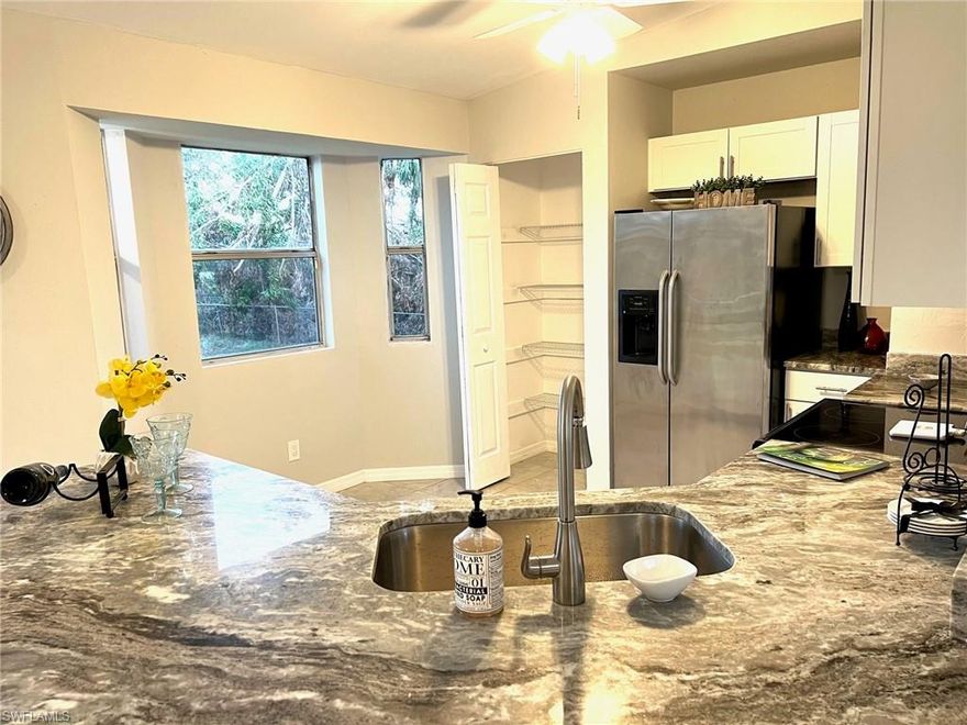 Comfortable home that has been beautifully renovated for the new owner!  Gorgeous granite and new cabinets in the kitchen, tile flooring throughout the home, and new trim and vanities also!  The home has been repainted and  a new deck is on the back of the  home to enjoy the coming cooler weather!  This home offers plenty of room and light for your family and a beautiful large, partially fenced home! The location of this home is between ft Myers and Lehigh, right off Lee  Blvd, about 5 miles from 1 75!  Book your showing!