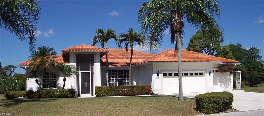 Magnificent Gulf/River access, executive custom-built home in move-in immaculate condition. Located in Riverbend subdivision a non-gated waterfront community. Home on the natural Marsh Point Creek Branch. One of the nicest, largest, fully featured homes in the community. LOW COUNTY TAXES ONLY! Three bedroom, three bath, THREE CAR GARAGE. Could become a four bedroom home if needed. Screened vestibule, double door entry, separate dining room and living room areas,  Family Room w/ ten foot ceilings inside even taller in garage area. Comes with all kitchen appliances and washer/dryer. Full storm shutter system. Full security system. All window treatments convey. Caged, In-ground concrete salt water pool with new interior PebbleTec finish. Double sinks in Master Bath as well as separate soaking tub and glassed in shower. Inside laundry with upscale equipment. Large covered boat dock with electric cradle lift, with 60 ft of captains walk and recently new canopy. Auto irrigation system. Central water. Newer 16 SEER hi-efficiency A/C system. ADT Security System. Extra Insulation in exterior walls. See the Virtual Tour to begin to see all this MOVE IN CONDITION home has to offer today!