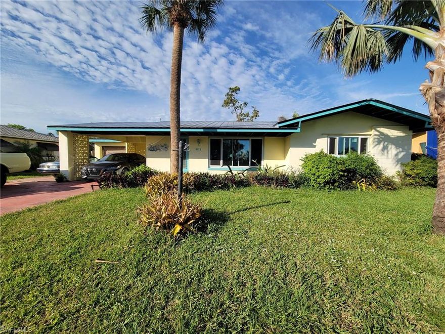*Seller motivated, bring me your offers!*
Now is your chance to get into the highly sought after Cape Coral Yacht Club neighborhood. Just over 1 mile to the yacht club, this is the perfect home to make your own! Impact resistant windows installed 2021 and the roof was replaced in 2015 with metal roof which held up through hurricane. However please be advised, the property had flooding from Hurricane Ian, the drywall has been removed 4' up and the cabinets have been removed.  House being sold as-is so  Rehab conventional or FHA 203k loan may be possible, I have a lender to refer if you need, otherwise will need cash.