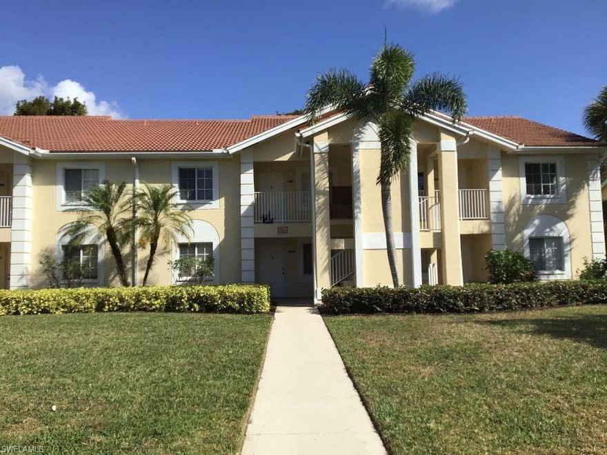 Highly desirable second floor, newly renovated end unit in Emerald Lakes with a carport! This condo is move-in ready with Granit countertops white appliances, white wood cabinetry, new LVT flooring, updated bathrooms and glass enclosed lania. Emerald Lakes is a low HOA fee community with a fantastic central Naples location just off Orange Blossom and features great amenities including two community pools, tennis, bocci, and an active social club. Emerald features great schools, close local shopping and dining, and is a short drive to Mercato, 5th/3rd Avenues and to the beautiful Naples beaches.