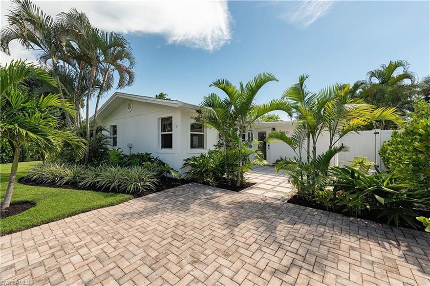 H11531 Gulf Access Waterfront Property! Boat dock included, access to Gulf - bridges/water indirect. All new appliances, new paint-in and out, new cabinetry, new flooring, etc. Pavered driveway. Room for a pool! Close to downtown, Gulf of Mexico, shopping and everything else Naples has to offer.  Post Ian renovations complete!