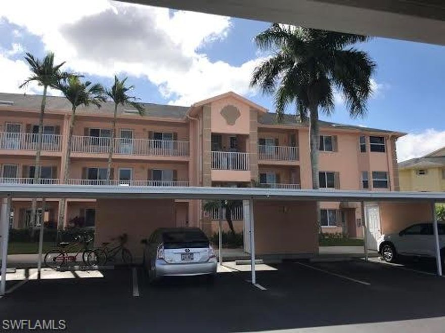 Turn-Key! Move right into this 2 Bedroom, 2 Bath Condo with vaulted ceilings,beautiful view of lake, golf course and gazebo from enclosed lanai offers tranquility,peaceful setting for your retirement pleasure. Breckenridge is an active community with 8 Har-Tru tennis courts, 18 hole par 3 golf course,bocce, pickleball,shuffleboard,5 heated swimming pools,jacuzzi,clubhouse with full kitchen,library,exercise room,BBQ and picnic area,playground,boat & RV storage,completely fenced,gated community. Close to RSW airport,restaurants, shopping and beautiful beaches. COME BUY!