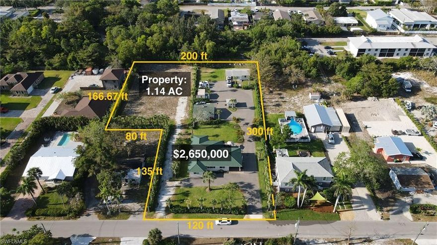 Great Location. Only Estate Lot Available in the entire Area 1.14 acres.
All Water and Sewer Utilities bought and paid for to this site, which are two Separate.
If you are coming out of Port Royal, Aqualane Shores, Royal Harbour, Olde Naples and want a Property for a Family Compound, look "No Further". Big space for Pickleball, Tennis court, 10 Car Garage, Extra Storage, Room for the Dogs to run and play. Backs up to preserve site, absolute peace and quite.
Lot can be subdivided into many different Possibilities. 
Come walk the site with us.