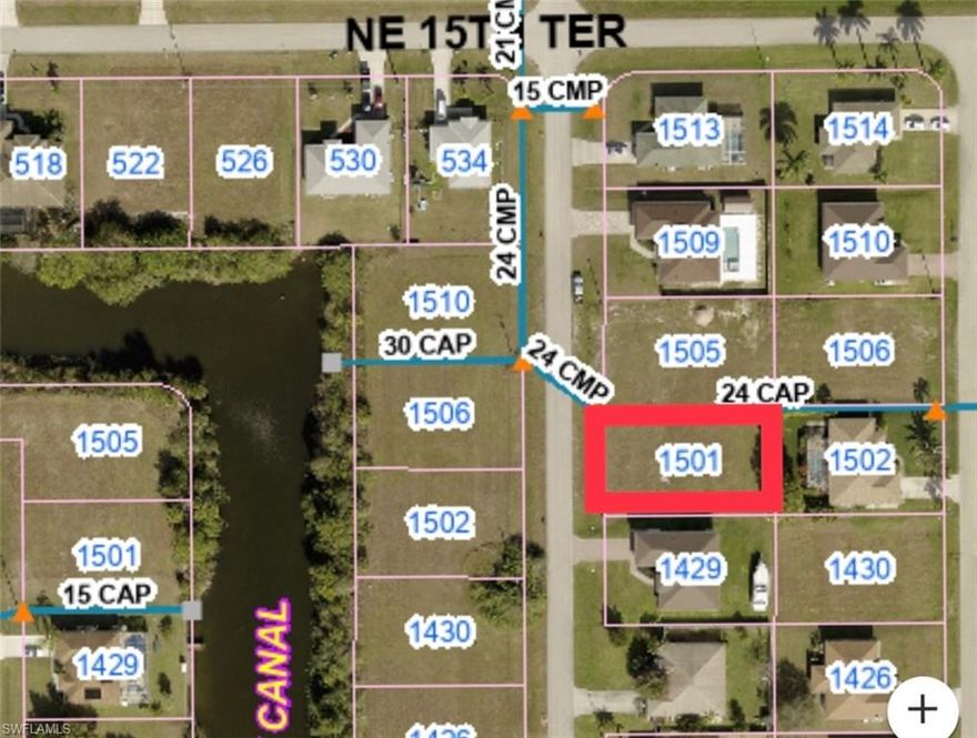 clear lot and ready to build in Cape Coral's fast growing neighborhood