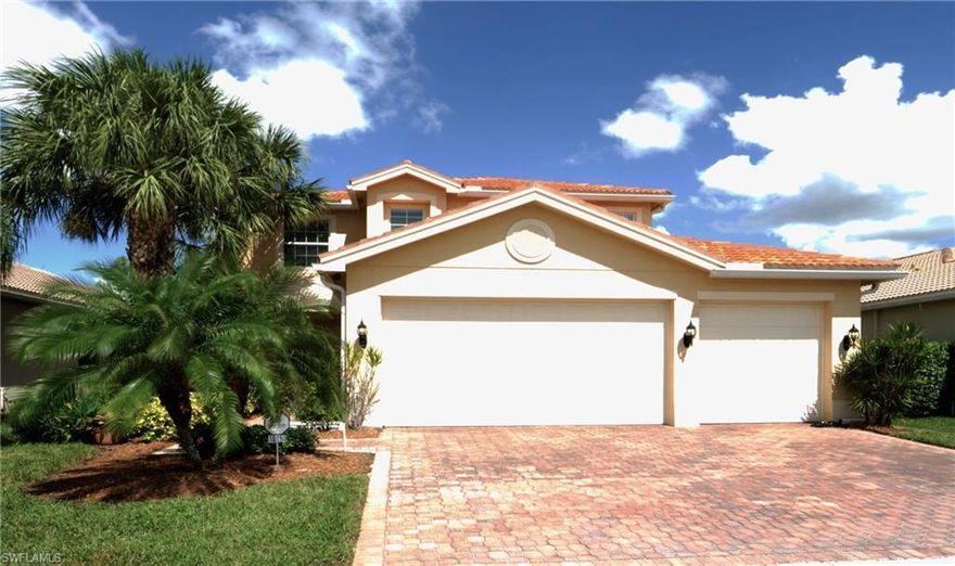 Unique Southern Charmer features an amazing custom Open Great Room Concept!  A true one-of-a-kind located at the top of a cul-de-sac & surrounded by mature landscaping. The picturesque backyard is made for entertaining or just to have some outdoor fun.  An extended paver patio overlooks the conservation preserve area providing for the perfect backdrop for this amazing home. This Magnolia model has the dining room wall removed, which opens the site lines on the first floor. A large custom granite island in the kitchen with multiple seating is the center of attention and matches the no expense spared persona of the rest of the home. The rest of the home has over 2,600 Sqft of living, 4-Spacious Bedrooms (all with walk-in closets), 3 full baths, almost 10ft ceilings on both the 1st and 2nd floors. Plus, an oversized 3-car garage (large enough to store a boat and trailer) completes the overall tempo. Truly a MUST SEE! Some of Botanica Lakes fantastic amenities include a resort-style pool, clubhouse, aerobics studio, fitness center, tennis courts, and many others. Conveniently located near I-75, the airport, Gulf Coast Town Center and many shops and restaurants. This home is a must-see!