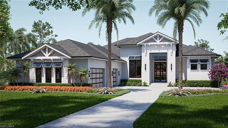 Offered by: Curwick Construction of Florida

Luxury meets lifestyle in this stunning new construction estate located in the sought-after gated community of Devonwood. With 3,768 sqft under air and 6,455 total sqft, this custom-designed home sits on a rare .91-acre lot with southern exposure and offers the ultimate indoor-outdoor living experience.

Boasting 4 spacious bedrooms with ensuite baths, plus a powder room and pool bath, every inch is crafted with sophistication. The open floor plan features 12’ ceilings, a butler’s pantry, and seamless flow to the expansive outdoor space complete with pool, spa, and outdoor kitchen. The 3-car garage with an additional interior bay provides ample storage for all your toys.

Devonwood offers Gulf access, boat storage, tennis courts, low HOA fees, and peace of mind in a quiet, centrally located neighborhood. The home is under roof—buyers who act fast can still personalize finishes (but hurry—selections won’t last long!). Estimated completion: December 2025—just in time to celebrate your first Christmas in paradise.

Contact the listing agent today to secure your private tour and finish selections.