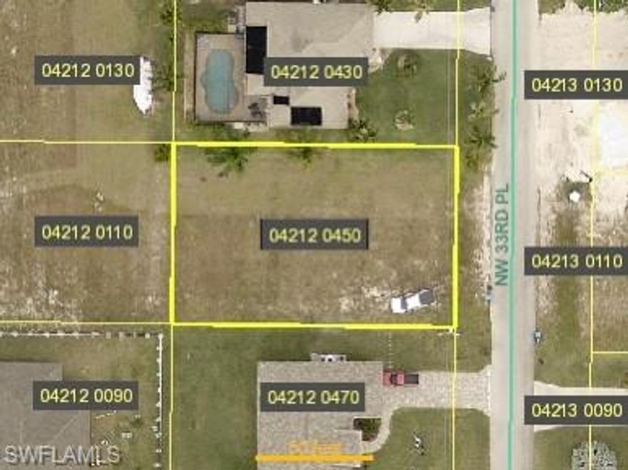 Location is in the great area of the NW. West of Burnt Store Rd. Check it out .