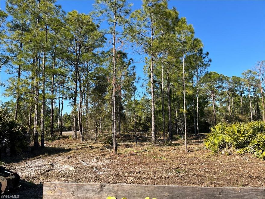 Newly cleared residential corner lot 4 miles south of State Road 80. New houses being built in the Greenbriar Area makes this a desirable property a must have!   No HOA fees or restrictions!