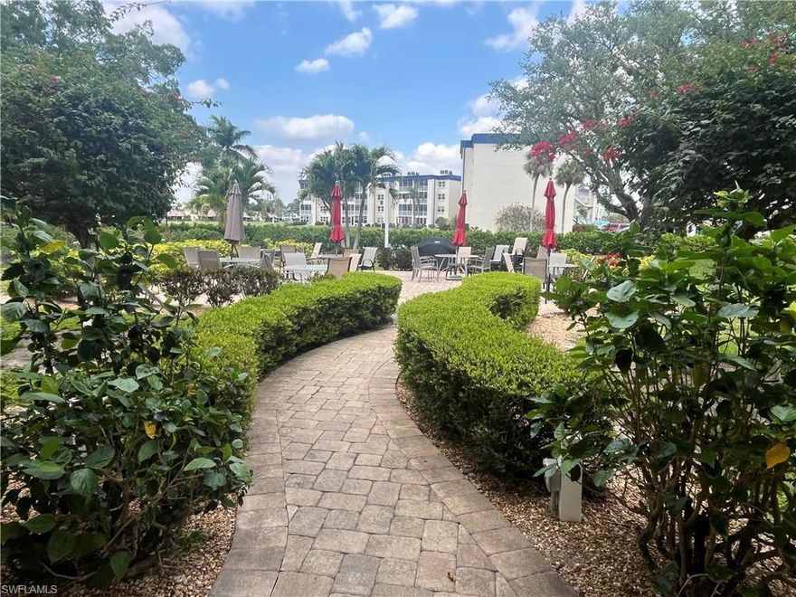 Welcome to Seven Lakes Golf & Tennis Community, a highly desirable 55+ community offering an active, relaxed lifestyle in a prime Fort Myers location. This ground-level condo features easy access and a comfortable indoor-outdoor flow, with your private lanai opening directly to a well-maintained courtyard with a built-in community barbecue, perfect for enjoying time outdoors just steps from your door. The community is currently undergoing a comprehensive facelift, including updates to building structures, sprinkler systems, and overall aesthetics, providing an even more refreshed and well-maintained environment. Residents enjoy a wide range of amenities including tennis courts, pickleball, basketball, bocce, shuffleboard, six community pools, walking paths throughout, a car wash and vacuum area, and more. Cable is included for added convenience. Ideally located, you can walk directly across the street to Outback Steakhouse, with Trader Joe’s, urgent care, and a variety of popular restaurants and everyday conveniences all within close proximity. Seven Lakes is known for its welcoming atmosphere and active community feel, making this a great opportunity to enjoy comfortable living in a well-located and amenity-rich setting.