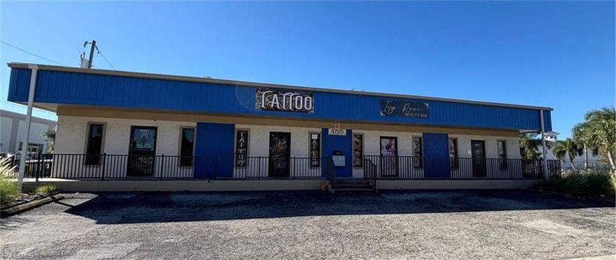 Spacious Office Space located in the heart of Downtown Cape Coral just off Cape Coral Pkwy.  Freshly Painted End Unit with both Front and Side Entrances.  Front Office Space with a separate Private office if needed. Small kitchen area in the back of the office.  Parking is Limited. Water and Trash are Included in the Monthly Rent.