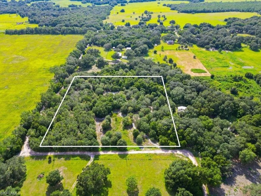 10 acres in Sumterville, Fl.  This location is incredible and rare to find. Minutes from the new section of The Villages (A beautiful retirement community), Middleton (A family-oriented community), where the newest shopping, dining and recreation experiences are at. Also convenient to The Florida Turnpike and Interstate I-75. Commute to Tampa or Orlando in about an hour and get to either coast, Atlantic or The Gulf in under 2 hours. 660x660 square, this wooded 10 acres could be your dream blank canvas. Want to clear it for a perfect homesite? Or build within the trees? NO HOA or deed restrictions for how you want your square of land to look. Build yourself a dream custom home/farm, you’re the architect. Down a winding dirt road/Blvd., don’t come expecting pavement to your doorstep. We are the perfect mix of a little rural with access to a little bit of everything with-in a short drive. This property is vacant. No fences, no gates and easy to preview.