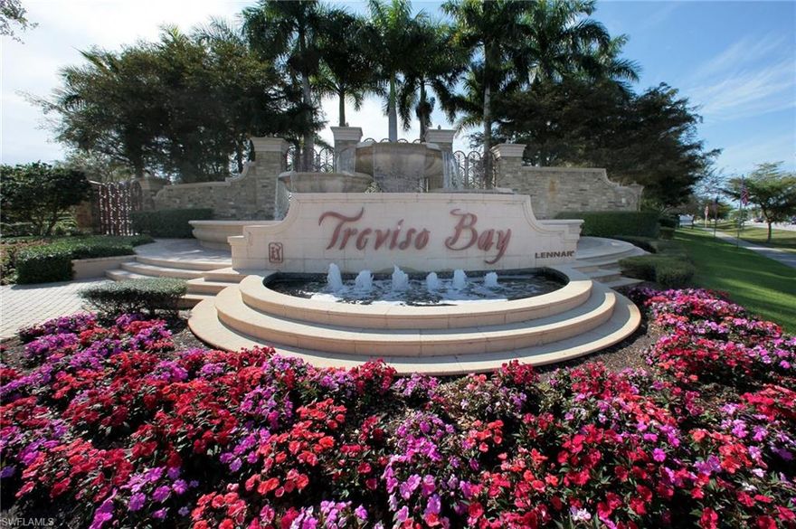 The best lake view in GIAVENO AND THE ONLY LISTING IN BUILDING 14! This residence includes golf on the TPC  course with casual and fine dining, tennis, pickle ball, a fabulous social calendar and amenities that must be experienced to believe. The sunsets are breathtaking, the view of the lake from end to end is the best and the protected preserve view beyond is yours to enjoy. This residence functions as a Two Plus Den instead of formal dining! Unique Bay Window in the breakfast dining area. Interior Decorator custom wall paint with custom bright white ceilings and decorative wood work.  New chandelier, granite countertop, stainless steel appliances, 18" diagonal tile, 2" blinds, upgraded screening on patio and only lived in long enough to make it perfect! Very large storage room with Sclage keyboard lock. Don't miss this opportunity to be part of one of the finest communities in Naples. Close to 5th avenue, dining and fabulous beaches!  Hurry,, this will not last.