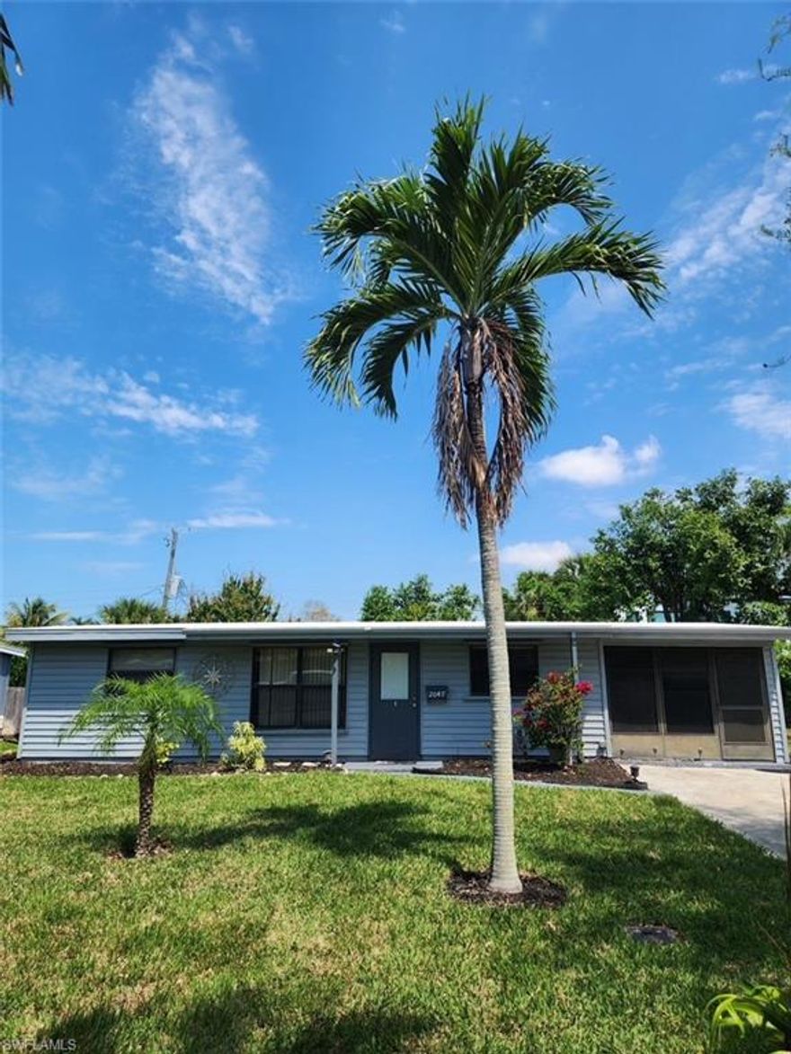 Single family home in a Prime Naples Location! Exceptional opportunity to rent an updated 3BR/2BA home with a new landscape and irrigation system recently added in the heart of Naples, just moments from 5th Avenue's world-class dining, shopping, and the white sands of Naples Beach. With  this fully furnished, turn-key property is ready for immediate annual rental. Step inside to a modern, light-filled interior featuring luxury vinyl plank flooring throughout the main living areas, paired with porcelain tile in the kitchen and baths for a sleek, upscale feel. The kitchen boasts level-three granite countertops, creating a perfect blend of style and function. Raised ceilings in the living area elevate the space, offering a bright and airy ambiance. Additional highlights include: Charming Florida room for indoor-outdoor living Two screened-in areas ideal for a game room, gym, or office Beadboard ceilings add unique character and vintage charm No HOA or rental restrictions – rare flexibility in an unbeatable location.