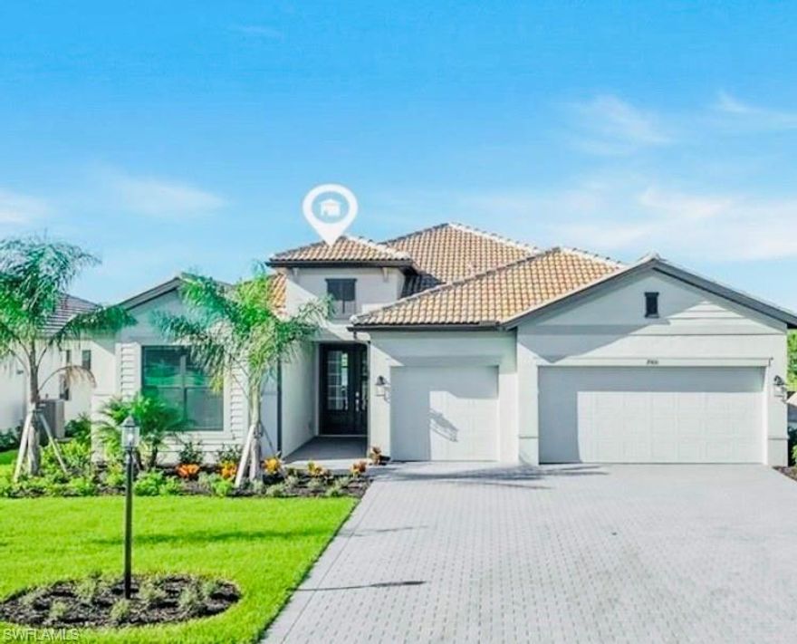 NEW CONSTRUCTION & MOVE IN READY! GREAT LOCATION, PRIME LAKE VIEWS! This SUMMERVILLE RANCH has 3bd PLUS DEN/3 BATH & IS THE PERFECT floor plan offering AMPLE living space and a long lake view, allows you to enjoy the true feel of Southwest Florida! You'll LOVE entertaining with this open floor plan featuring a large chef's kitchen with quartz countertops, plenty of cabinet space, an oversized island, and a walk-in pantry. Relax with guests in the open kitchen/dining/great room which features seamless indoor/outdoor living space with impact sliding doors leading to your private screened lanai. The owner suite is spacious and includes a large spa-like bath with separate his/her vanities, a GIANT walk-in shower, and TWO oversized walk-in closets. Guests will love their own private space with one guest bedroom having its own ensuite bath, and another guest bedroom with a nearby full bath. The entryway is wide and spacious with a stunning double door and wide foyer, 3 car garage, new washer dryer, new appliances, never lived in home. You’ll love the lifestyle at Verdana Village with its indoor sports facilities including pickleball, tennis, basketball, and a state-of-the-art fitness center, along with an outdoor resort style pools & incredible indoor and outdoor restaurant, play ground, tons of event & entertainment which makes every day feel like a vacation. Relax and enjoy all that Southwest Florida has to offer in a NO FLOOD ZONE home that is still a short drive to shopping, dining, the BEACH, and RSW international airport.

Offered Either Furnished or Unfurnished for your convenience, small pet is welcome with owner approval-so call today to schedule your tour to see what the ultimate SWFL lifestyle has to offer, in one of the most exciting NEW communities in town!