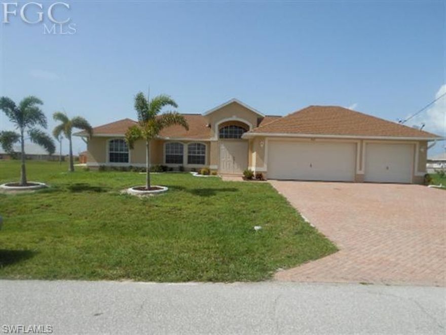 Beautiful & Elegant describes this brand new like 2005 home with 1800 sf of living area. This home is quality built and is state of the art for the Location. Home features living room, large kitchen with corian countertops. Brand new stainless steel kitchen appliances, new washer and dryer. Master suite offers walk-in closet, dual sinks and shower. Tile throughout living area makes for easy clean up. CLOSE TO SHOPPING, DINING, CHARLOTTE HARBOR AND PINE ISLAND - WELL KNOWN FOR SOME OF THE BEST FISHING IN THE WORLD! YOU ARE LESS THAN AN HOUR BY DRIVE OR BOATING (USING THE MANY PUBLIC BOAT RAMPS IN THE AREA) TO THE GULF OF MEXICO OR THE MANY LOCAL BEACHES (SIESTA, FORT MYERS, NAPLES).     Safe and quiet neighborhood with outstanding location and convenience for everything (schools, shopping, recreation).