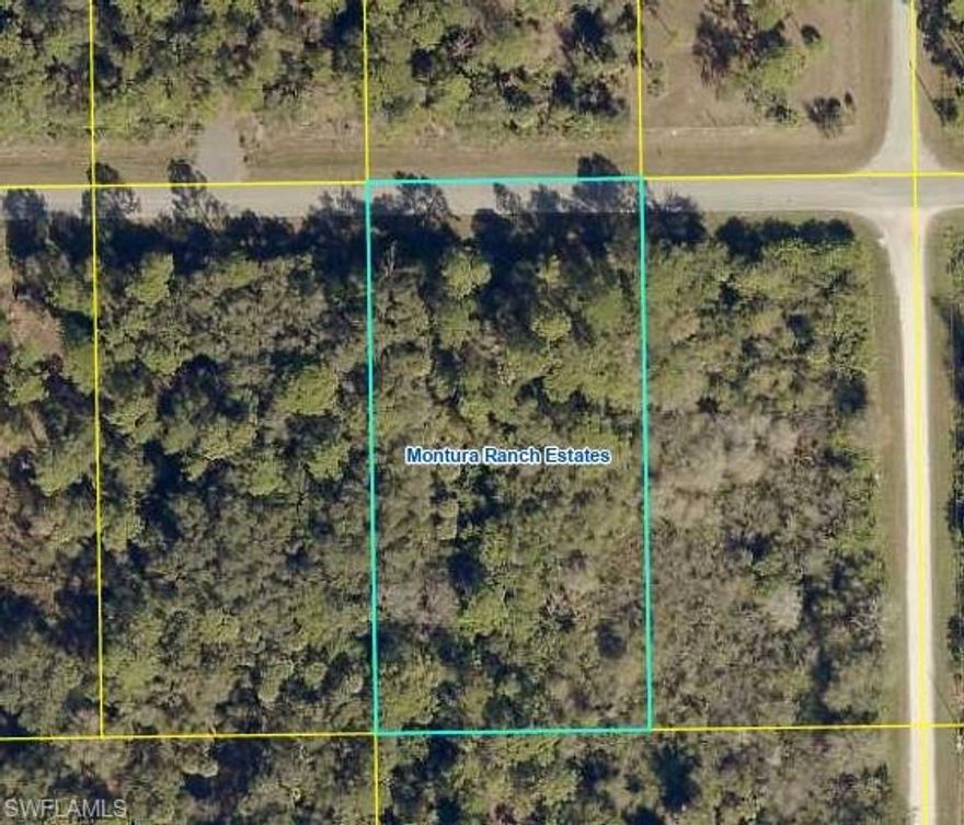 1.25-acre lot in Montura Ranches on a paved road and out of flood zone! Zoned for mobile or single-family homes with no HOA. Enjoy country living and community amenities like a clubhouse, park, and pool.