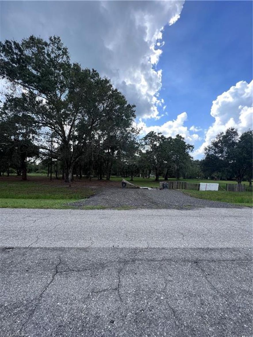 One of the most beautiful lots i've seen!  This 1.25 acre beauty is surveyed and has culvert already installed. It has been cleared but trees and shade are important, so many of those remain, especially the oak!  It is also high ground! This property is ready for your new  mobile home or your new house!  Hacienda is a paved and main street about a mile from the Montura Club House!