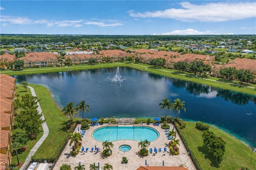 Welcome to 1825 Concordia Lake Cir #1508, Cape Coral, FL, a beautifully updated and spacious Certified Pre-Owned condo in the desirable Concordia community, offering comfort, flexibility, security, and convenience in one exceptional package. If you are searching for a move-in ready condo in Cape Coral with a garage, loft, enclosed lanai, and resort-style amenities, this one truly stands out. As a Certified Pre-Owned home, this property offers added peace of mind and includes a home warranty, making it an even more attractive opportunity for today's buyers. This well-maintained home features a brand-new A/C unit, fresh interior paint, and new carpet, creating a clean, updated feel from the moment you step inside. The versatile loft provides valuable additional living space and can easily serve as a guest area, media room, hobby space, or second work zone. A bright and sunny dedicated workspace with granite desk is perfect for working from home, studying, or handling everyday tasks with ease. Additional highlights include an enclosed lanai, tandem garage, extra storage room, and a separate utility room, features that are hard to find in condo living. The setting is especially appealing, with all buildings surrounding a stunning 5-acre man-made lake with a tri-circular lighted fountain in the center, creating beautiful views and a peaceful atmosphere. Concordia offers outstanding amenities including a fitness center, community recreation center, heated pool, clubhouse, hot tub, walking paths throughout the community, activity clubs, and social events. Pet lovers will appreciate the dog-friendly setup with convenient stations throughout the neighborhood. One of Concordia's most unique advantages is its two private walking paths leading directly to a nearby shopping center with Publix, restaurants, and shops, making daily errands incredibly convenient. Located just a short drive to Southwest Florida beaches, golf, Fort Myers, and Punta Gorda airports, this home offers the Florida lifestyle buyers want with the accessibility they need.