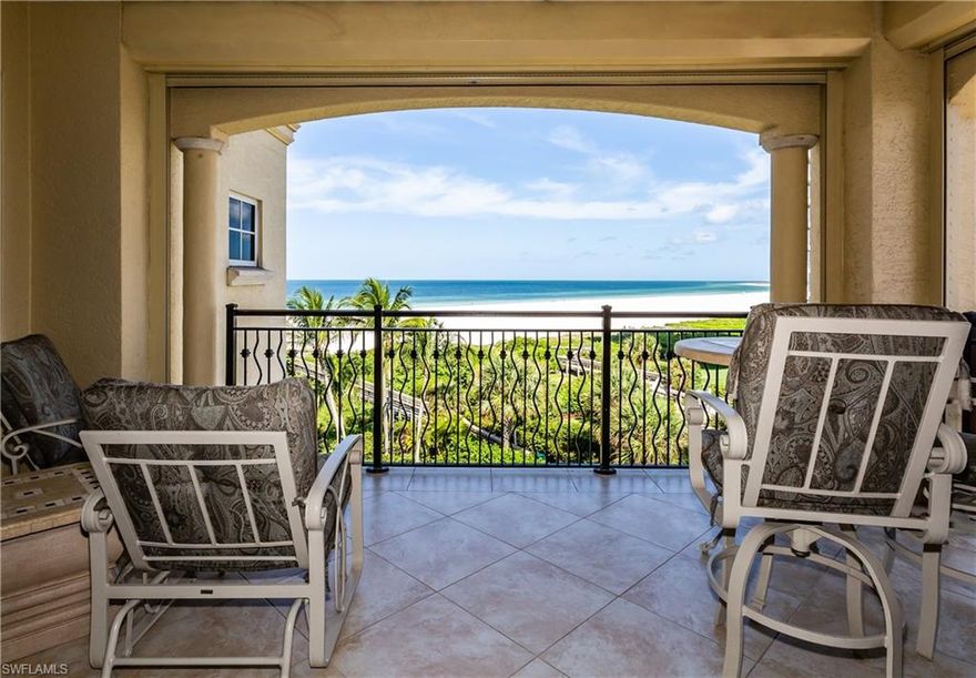 Stunning Residence in Marco Island's most luxurious beachfront community. Situated in the middle of Marco Island's Crescent Beach, Gorgeous 3 bedroom / 3 ½ bath condo. 3,291 sq. ft., recently updated with a coastal interior, new flooring, paint, and appliances. This "08" end unit offers the most natural light possible at the Madeira with 3 separate balconies, electric storm shutters & incredible views. Great floor height to view gulf waters, beach sand, & tropical grounds.  The Madeira offers world-class amenities with security, guest suites, fitness center, billiards room, pickle ball, tennis courts, theater room, beachside pool, BBQ and a short stroll to the JW Marriott and Spa.