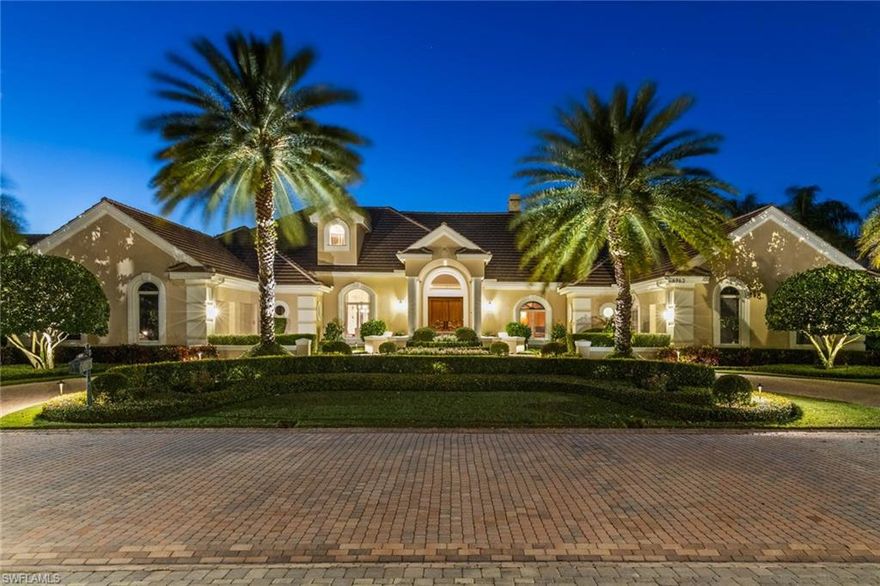 Located in the heart of Pelican Bay, exclusive Pointe Verde is a gated enclave of l3 estate homes surrounded by the Club at Pelican Bay golf course. This spacious 6,869SF four-bedroom, five-and-a-half-bath home with a separate GUEST HOUSE sits on an oversized .68 acre, beautifully landscaped lot. The 1100SF GUEST HOUSE (which includes a kitchen area and full bath) is currently designed to offer a game and media room providing additional space to the family and guests but can be easily converted to living quarters. The high ceilings, fireplaces, sauna, and high-impact storm windows are only a few of the details this home has to offer. Pride of ownership is evident due to both continuous maintenance and thoughtful renovations. The kitchen, guest rooms, and bathrooms were updated recently and a new roof was installed in 2019. Lush landscaping and a large pool and lanai area provide the perfect relaxation and entertaining space. There is only one Pelican Bay! Pelican Bay boasts 3 miles of beachfront with three beachside dining choices as well as 88 acres for recreation including sailing, tennis, canoeing and kayaking, recreational trails, a fitness center, programs, and much more.