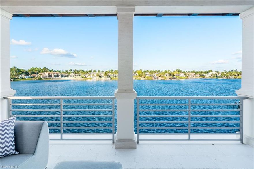 The King's Treasure. Transcendent paradise on the finest street in Naples' finest waterfront community of Port Royal. Befitting its royal name, 2525 Treasure sits atop 150' of breathtaking waterfrontage overlooking Treasure Cove while positioned steps to the sugar sand beaches and world class Port Royal Club. The finest artisans were assembled to deliver this Dutch West Indies masterpiece. Meticulously designed by John Cooney, this timeless estate has been brought to life by the most legendary of builders, A. Vernon Allen. The open floor plan with soaring ceilings consists of 5 bedrooms, 8 bathrooms and mesmerizing views. The Lisa Kahn Design Group has crowned this estate with classic Legno Bastone wide plank floors, a chef's style kitchen with Wolf and Sub Zero, custom built cabinetry, marble and stone tile work, and a custom wine cellar.  The outdoor living and kitchen showcases an oversized infinity pool and spa that merge with Treasure Cove, ideal for entertaining or just relaxing. A poured concrete second floor, whole home generator, and prestigious finishes make this luxurious property one of Port Royal's finest homes. Port Royal membership eligibility. Completion May 2017.