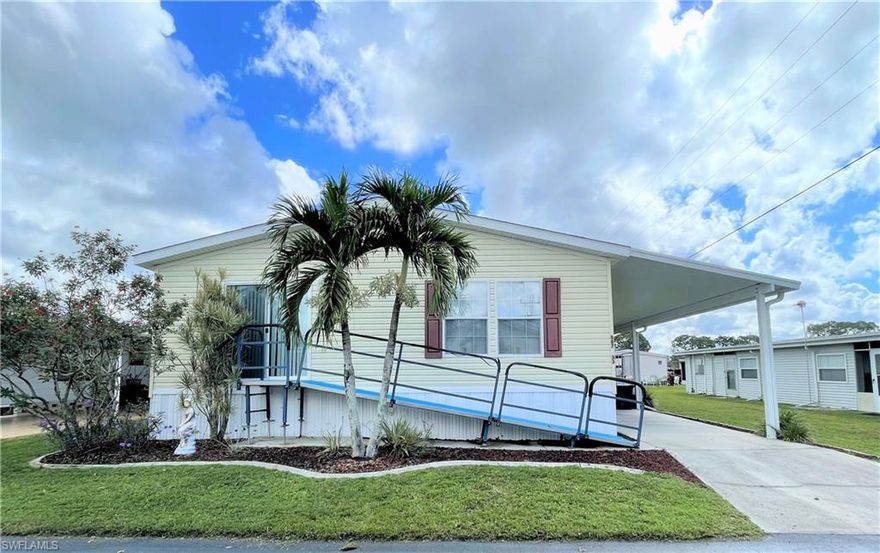 (Agents: Seller is ACCEPTING BACKUP OFFERS!)  SPACIOUS Open Floor-Plan DOUBLE-WIDE! Ideally located on a quiet street w/no through traffic! Own this unit AND your LAND while you Enjoy MAINTENANCE-FREE AFFORDABLE LIVING in the Sunshine State! This is one of the largest units in the park with 1969 sq ft of air-conditioned living area! There are 3 large Bedrooms & 2 Full Baths. You'll LOVE the updated Kitchen with a granite island, walk-in pantry, LOTS of cabinets, 2 sinks, and a double-oven. Wide open Living & Dining areas make this the perfect place to entertain! Washer/Dryer located inside the unit are included. There's so much to see & so much to love in this spacious home! LOW monthly fee $155 includes recreation facilities, common grounds maintenance & trash pick-up. Walk to the pool & enjoy a friendly 55+ Community w/2 clubhouses, shuffleboard, ponds, parks, mature landscaping, street lights. Low-cost RV & boat storage available on-site! Life is good at Lazy Days! A great place to live year round or the PERFECT warm-weather getaway!