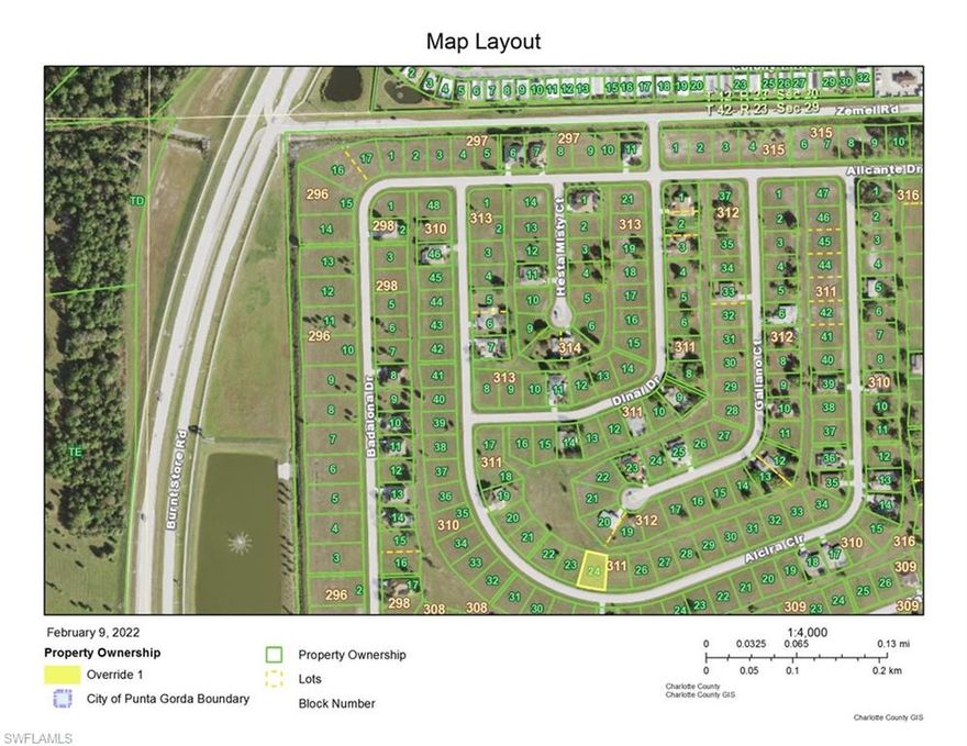 Great opportunity to build a home in a newer development with single family homes going up all around.  Burnt Store Village has city water & sewer, no assessments.  Complex has a park, playground, gazebo & bike/walking path, and a pond.