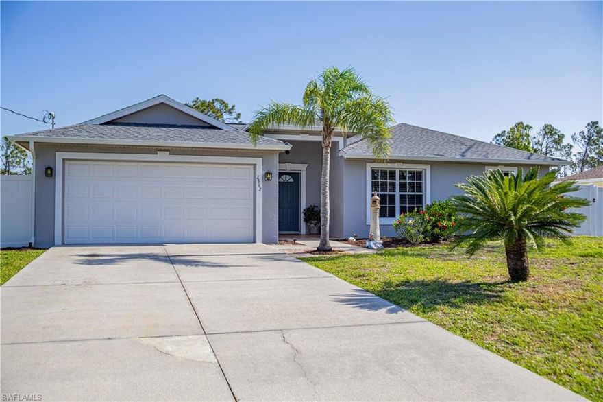 WELL maintained home in Sarasota County, with NEW ROOF, NEW AC, NEW WATER TREATMENT SYSTEM, FRESHLY PAINTED EXTERIOR AND INTERIOR, all appliances stay. Private back yard with privacy fence around rear. This home has a comfortable split bedroom plan , with private Primary bedroom ensuite, and very large open kitchen. Great curb appeal and very close to world class fishing, boating, beaches, shopping, dining, airports. This is one of the fastest growing parts of Sarasota County, and a new Costco is being build nearby. Come see what North Port has to offer. Flood insurance not required.