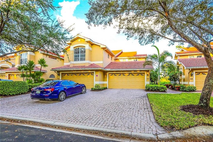 **LEASE PURCHASE/LEASE OPTION AVAILABLE** **Water/Sewer, Fiber Internet/Wifi, Cable, Trash, Lawn Care, and Pest Control are ALL INCLUDED IN RENT!!* BEAUTIFUL and completely renovated 1st floor end unit coach home available NOW for lease! Come enjoy Estero's most prestigeous community and all of its great amenities such as GOLF, TENNIS, bocci ball, beautiful tiki bar, luncheon restaraunt, fine dining club room, and more! Multiple pool options in this community to include the satelite pool for Oakwood guests specifically, as well as the main club house pool where you can be served your margarita pool side! Home features 3 bedrooms 2 baths 2 car garage with nearly 1600sqft of living space! Luxury vinyl waterproof flooring throughout, freshly painted walls, travertine tile in bedrooms, master bedroom with two large walk in closets, and new updated fans / lights throughout! New stainless steel appliances and AC system gives you a bit less to worry about in midst of a move! Good size screened lanai overlooks the golf course and even further to a large lake.