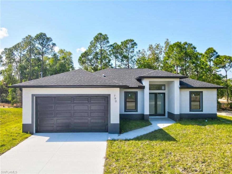 Stunning brand-new home located on a desirable corner lot with a peaceful canal view in the back, offering added privacy and extra outdoor space.
This home features modern touches throughout, designed with today’s lifestyle in mind. Including a stylish built-in coffee station, perfect for your morning routine.
Conveniently located in Lehigh Acres, just minutes from State Road 82, providing easy access to shopping, dining, schools, and major routes. Enjoy the benefit of being close to the heart of Lehigh while still having the serenity of canal-side living.
A beautiful opportunity to own new construction in one of the area’s fastest-growing communities!