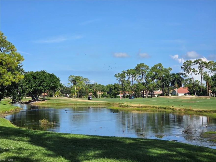 Bright and inviting 3-bedroom corner condo overlooking the peaceful fairways of Lely’s established golf corridor. This spacious residence offers abundant natural light, an open living and dining layout, and a private screened lanai with tranquil green views—perfect for morning coffee or sunset breezes.
The split-bedroom floor plan provides privacy for guests or a dedicated home office. The primary suite features generous closet space and an ensuite bath. Additional conveniences include in-unit laundry, covered parking, and extra storage.
Located minutes from downtown Naples, beaches, golf, pickleball, and everyday essentials, this home is ideal as a full-time residence or seasonal retreat. Well-kept community with mature landscaping and a relaxed, quiet atmosphere. Enjoy easy Naples living in a central, highly desirable location.