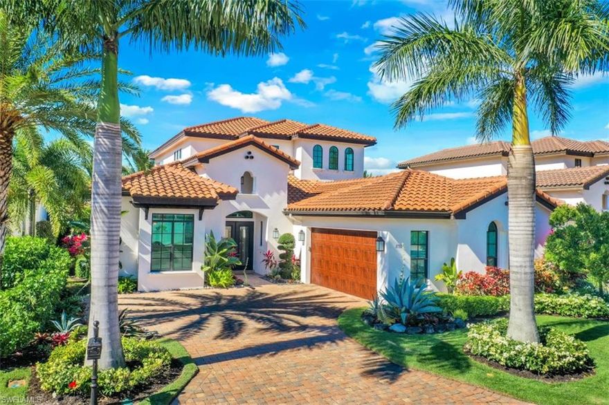Welcome to this custom home located in the award-winning Miromar Lake Beach and Golf Club. This stunning home offers 4 bedrooms, an office, and a 2nd story loft. The outdoor living space features an extensive area under roof, gas fireplace, dining area, full outdoor kitchen, and powder bath for convenience, while enjoying the custom pool & spa.   Leave your home with ease, knowing your property is secured with impact windows and electric roll down systems for the lanai. The inside of this amazing home offers contemporary finishes, ceiling details, a wine room & wet bar for entertaining guest. The offset 2 car garage and iron entry door boast with amazing curb appeal. 
   The home is located on the community's 700 acre lake and offers boating, water skiing and fishing from your backyard. A life of luxury awaits with onsite restaurants, miles of sandy white beaches, and tons of social activities.  
    This rare find is being offered fully furnished by award winning interior designer. Take a step inside to see more!