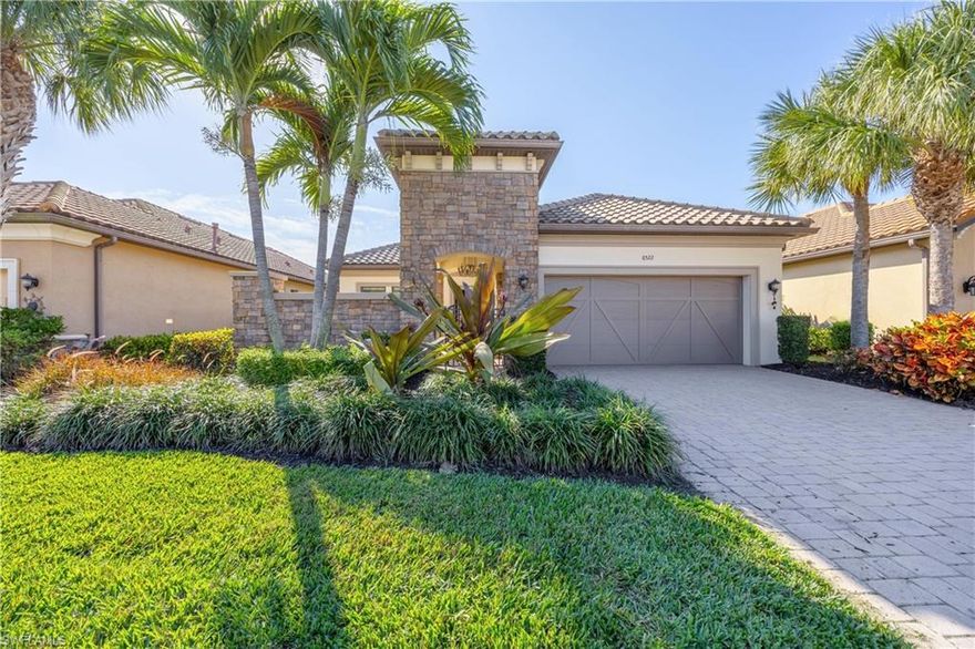 Beautifully finished Farnese model offering 2 bedrooms + den/flex room, 2.5 baths, and a desirable open-concept layout designed for effortless indoor/outdoor living. The kitchen opens to a spacious great room and dining area, creating the perfect space for entertaining. Tray ceilings, 8-foot doors, and thoughtful design details add to the home’s elevated feel.
Step outside to an upgraded courtyard with a sparkling pool, custom outdoor kitchen, and covered lanai—ideal for enjoying the Florida lifestyle year-round. Notable improvements include a $51K courtyard upgrade, custom cabinetry, California Closet systems, new lighting, and more. Home is being sold partially furnished for added convenience.
With 2,889 total sq. ft. and a two-car garage, this residence offers comfort, style, and flexibility in one of Naples’ sought-after communities.