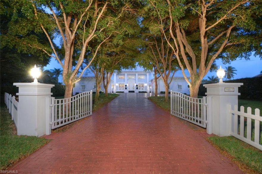 Great price for this Magnificent classic estate on a premium lot, nestled in Aqualane Shores, one of the most desirable waterfront neighborhoods located between Port Royal and Olde Naples. Known for its unique Southern Charm and beauty, this home is designed with the indoor/outdoor lifestyle in mind and offers luxury living at its finest. It all begins when you walk through the front door into the elegant foyer that leads into the living room which reveals stunning, private views of the sparkling waters of Naples Bay. Built to exceptionally high standards, the 4 BDR+ Den, 4 full bath & 3 half-bath home boasts 6,659 SF of exquisite living space on 2 levels. The main floor features a formal dining room, a large gourmet kitchen with Viking appliances, a breakfast nook as well as a wet bar. The master suite has a double-sided fire place and an elaborate bathroom with a soaking tub. French doors open out to the views of the Bay and the marble deck with the pool and spa that features a swim-up bar, perfect for entertaining. Just walk out to your private dock, jump on your boat to watch the dolphins play and enjoy the tranquil bay breezes with everything SW FL has to offer.Best view!