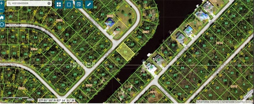 "Fantastic opportunity! This lot is located in the beautiful community of Port Charlotte with canal access. Perfect for building your dream home in a serene environment. With easy water access, It is ideal for boating enthusiasts and outdoor activities. Don't miss out on being part of this Community.