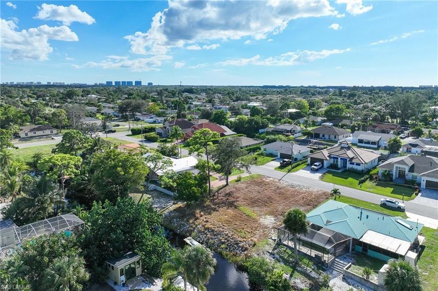 BUILD YOUR DREAM HOME ON DIRECT GULF-ACCESS LOT tucked away in the Pirates Cove neighborhood of Bonita Springs. Just minutes to the Imperial River and Gulf of America, this location is perfect for boating enthusiasts and those wanting to embrace the true SWFL lifestyle. Noted Highlights. . . Utilities available at the street; Impact Fees already paid - big savings for new owner; Rip-Rap installed at shoreline for erosion protection; Gulf-Access via private canal and Imperial River; Quiet Established Neighborhood with NO HOA Restrictions; Central Location close to Barefoot Beach, Bonita Beach Road, Shopping, Dining and I-75; and just blocks from the Newly Revived Downtown Bonita Springs, featuring almost weekly activities at the Bandshell at Riverside Park including art shows, live music and community events. This property is cleared and ready for your vision. Whether looking to build a seasonal getaway or a full-time residence, don't miss this rare opportunity to own Gulf-Access Property in desirable Bonita Springs, FL. Elevation Certificate + Survey available upon request.