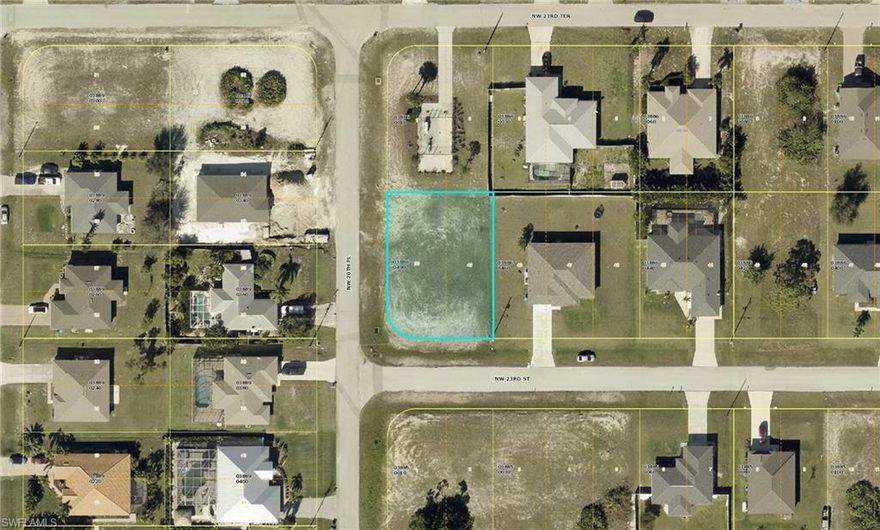 Check out this OVERSIZED CORNER LOT in Florida's fastest-growing city CAPE CORAL! This ELEVATED and DRY parcel offers a solid foundation; perfect for your future construction projects. Ideal for investors and buyers looking to secure an investment opportunity and capitalize on rapid SUBURBAN growth!