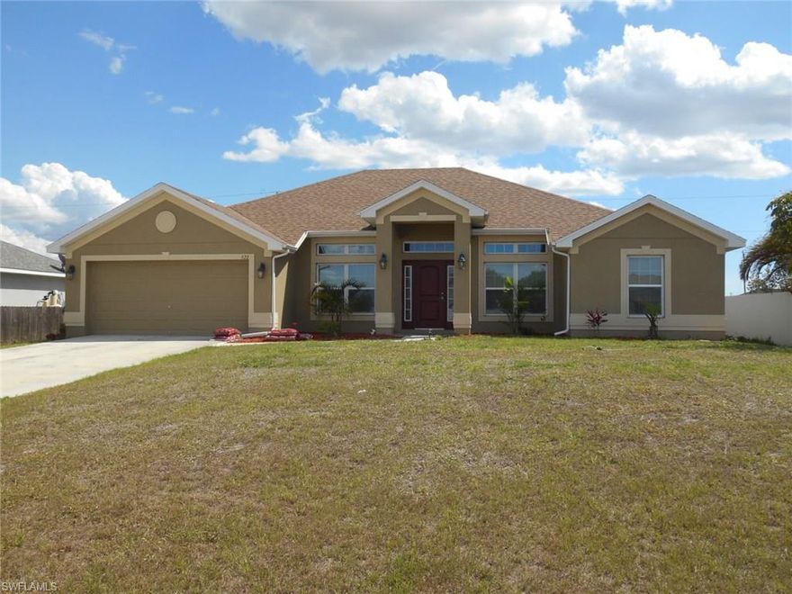 Almost new home with upgrades!  You can Save Thousands over new construction with this one and it stills feels like new.  This Adams built home has 4 bedrooms, a family room, dining room and a den/study or living room.  It has beautiful wood cabinets, granite counters plus stainless steel appliances.  The laundry room is spacious and the lanai is ready for anyone to add a pool.  The master bedroom is large and stylish with a tray ceiling and the master bath has a separate tub and shower.  Come and see this house today and tomorrow you can make it your home.