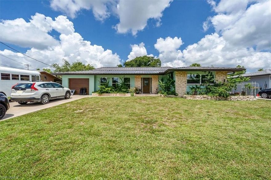 H6362  Welcome to this well kept 3 bedroom 2 bathroom single family pool home situated on a canal. This home offers a NEW METAL ROOF & NEW HURRICANE IMPACT WINDOWS, as well as fresh paint! This home is great for the growing family, or an investment opportunity with no rental restrictions, located within miles of Naples famous beaches and shopping centers. This property is a must see!