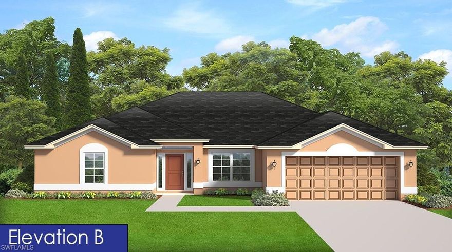 Under Construction - 4/Bedrooms - 3/Baths - 2/Car Garage - Formal Dinning Room - Pair of Exterior French Glass Doors at Family Room - 5FT Tiled Shower in Master Bath - Granite Counter Tops in Kitchen and Baths - Tile All Except Bedrooms - Step Ceiling in Master Bedroom - Upgraded Cabinets - Irrigation System Only - Oversized Lot - Lanai 21"W x 10"D