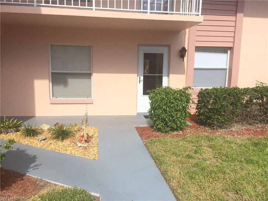 If you are looking for a perfect condo, check this one out.  It is extremely clean and everything is in perfect condition.  It has been updated 6 years ago.  All tile, except the bedrooms which are wood laminate.  New kitchen cabinets, granite, new woodwork with 6 panel doors and new vanities in the bathrooms.  The stove and dishwasher are one year old. There is a beautiful view outside the lanai.  The assigned parking is right outside the door.  Canterbury Village is very well kept and inviting.  Close to everything Naples has to offer.  Owners are allowed one small pet.  However, pickup trucks and motorcycles are not allowed.  This is an exceptional property.  Call to set up an appointment.