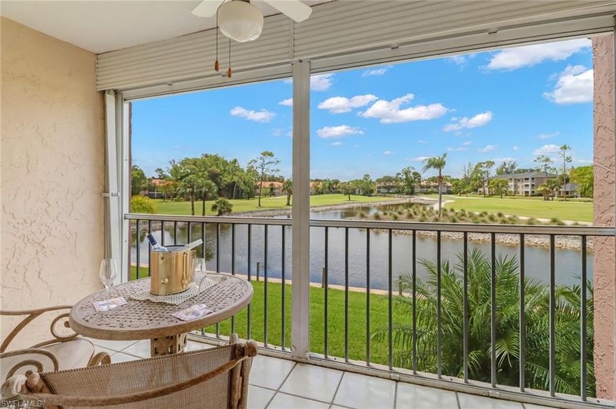 WOW! What a GORGEOUS VIEW — WIDE LAKE, GOLF COURSE, GREAT LOCATION, AND THE BEST VALUE!
Enjoy paradise in this beautifully remodeled 2-bedroom, 2-bath condo featuring granite countertops, updated flooring, and much more. Walk, drive, or bike just 2.4 miles to Clam Pass Park and the white sugar-sand beaches of the Gulf, as well as nearby shopping and dining. Easy access to all that Naples has to offer.
Turtle Lake Golf Colony provides resort-style amenities including a clubhouse, pool, tennis, bocce, pickleball, billiards, fitness room, and plenty of open space for walking and biking. Each floor offers a common elevator, laundry facilities, and individual storage closets. Optional non-equity Golf and Social Memberships are available at the Quail Run Private Golf Club.
A wonderful community for full-time, seasonal, or vacation residents!