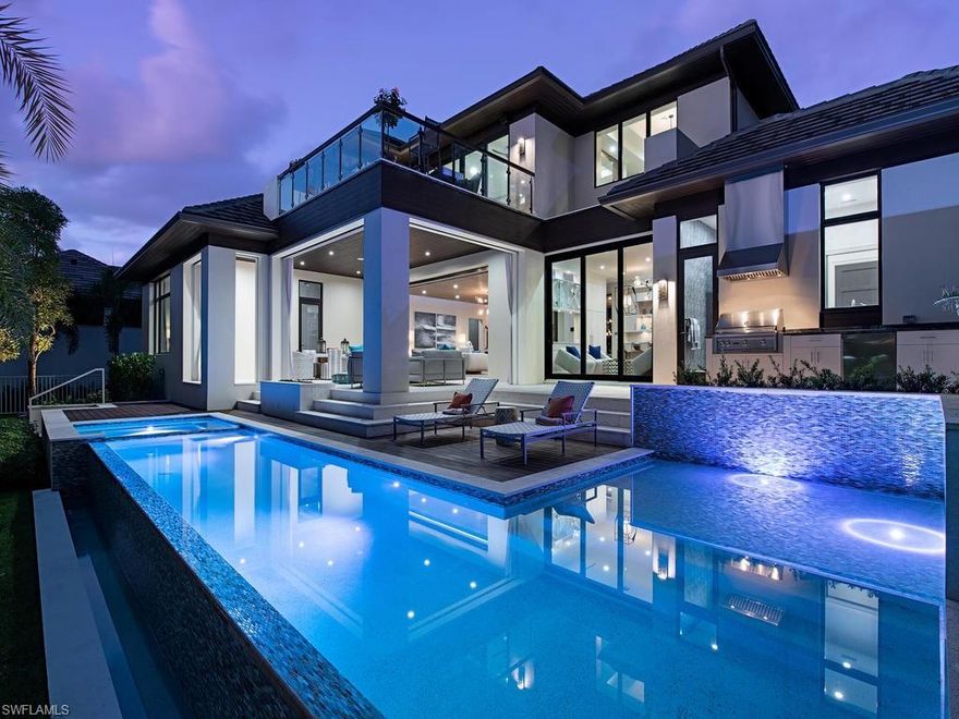 This is a rare opportunity to own a brand new home within the beach block with its own deeded beach
access. Two levels of luxury living with interior appointments of natural stone, light and dark woods and
stainless steel accents reflect the best of the Bali-infused style of architecture. The expansive 4 bedroom
great room plan offers a magnificent master suite and den on the first floor with 2 en suite
bedrooms and an additional guest master suite with beautiful vistas of the Gulf on the second floor. The
indoor/outdoor Zen-like living experience is maximized with sliding glass walls and covered balconies and
is perfect for outside living with a privately landscaped terrace and pool. Just a block away is the Third
Street Historical District with stylish shops and dining for the most sophisticated palate. Designed by
Stofft Cooney Architects and built by SGM Building Group. Offered furnished.