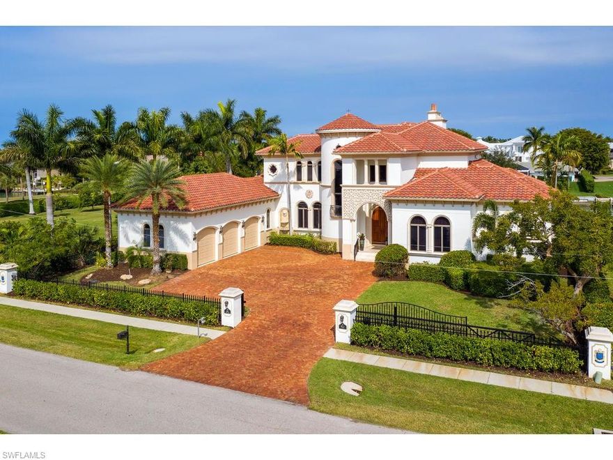 Just a magnificent residence !! The finest in craftsmanship and finishes through out the home. Located in the highly desired, Estates Area of Marco Island. Wonderful curb appeal, warm, tasteful decor, home theatre/media room, covered outdoor dining and entertainment area, stunning pool and spa, large, custom dock, etc. Home is magnificently maintained. The roof, and virtually all of the mechanical systems are either new or have been recently refurbished. This will not disappoint. Incredible  value !! You can’t reproduce this home in it’s location, for this list price. Boaters dream !! Property is listed at $650,000 below current appraisal. This is an UNBELIEVABLE OPPORTUNITY !!