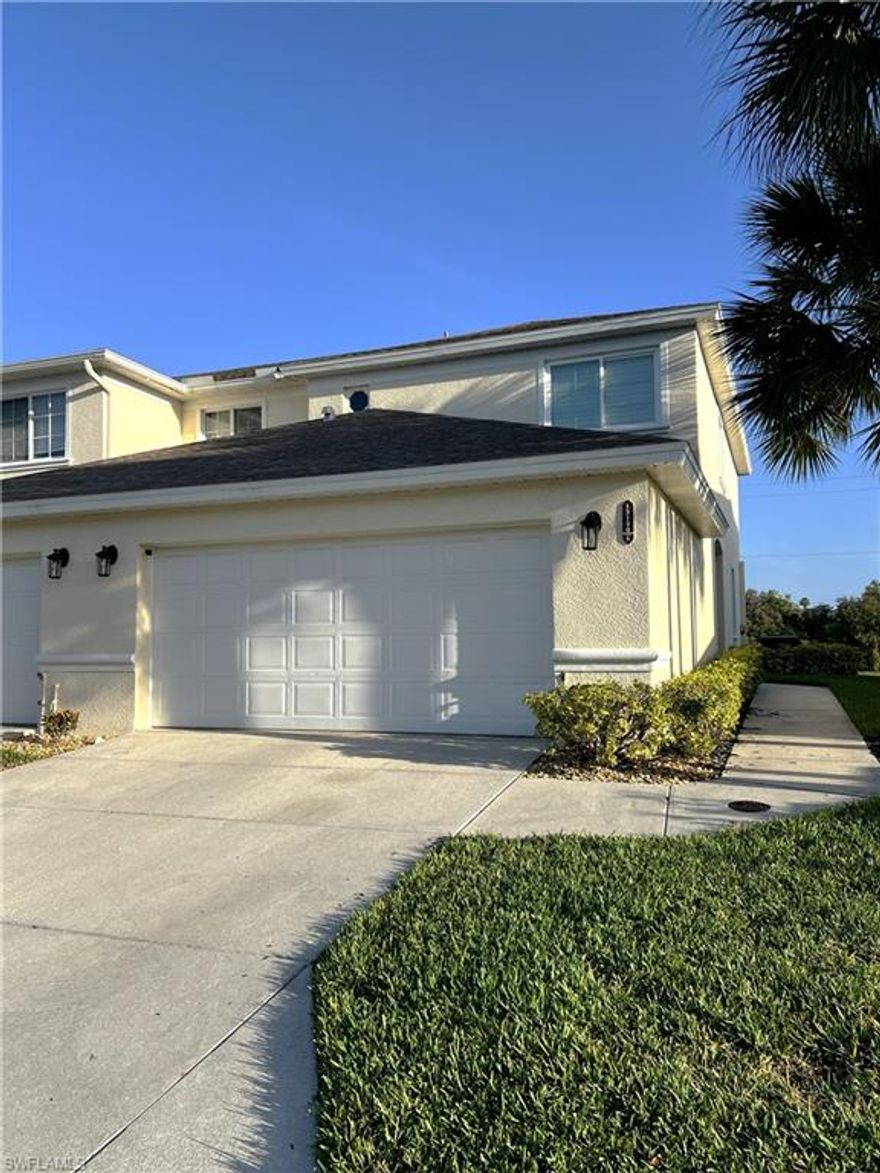 Check out this incredible opportunity to own a beautifully maintained end-unit townhome in the highly desirable Enclave at Cypress Lake. Rarely available, spacious 3-bedroom + den, 2.5-bath home with a 2-car garage offers stunning water views and the perfect blend of style, comfort, and convenience. Step inside to a thoughtfully updated interior featuring a remodeled kitchen with quartz countertops, a dramatic waterfall edge, and 42” cabinetry with soft close drawers & doors. New waterproof luxury vinyl flooring flows throughout the stairs and upper level, complemented by new baseboards and trim for a fresh, modern finish. Fresh paint throughout. Plantation shutters adorn every window, and all windows and the sliding glass door are hurricane impact-rated for added safety and peace of mind. Vivint doorbell, security system and thermostat accessible through your phone. Additional upgrades include a newer lanai roof, new garage door spring, and two overhead storage racks in the garage—providing both function and value. Enjoy a low-maintenance lifestyle with an HOA that covers community maintenance and management, flood insurance, cable, internet, and access to amenities. Ideally located in the heart of Fort Myers, you’re just minutes from shopping, dining, entertainment, top-rated hospitals, and the beautiful beaches of Southwest Florida. Even better, this home includes a transferable home warranty through October 2026. Homes like this don’t come around often. Please contact Owner/Agent, Morgan Campero 239-877-6353 to schedule private showing.